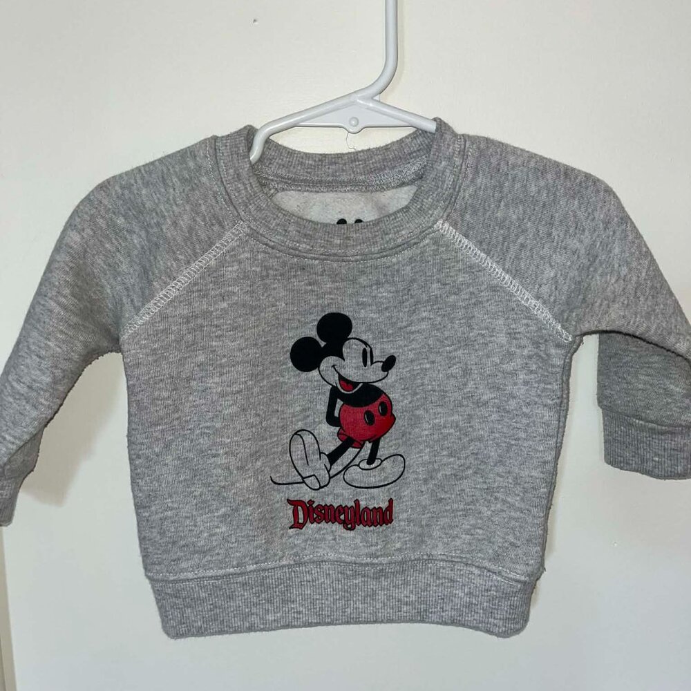 Disneyland Mickey Mouse Grey Sweatshirt for Baby / 3-6 months
